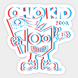 Ohio Kid and Co. Retro 3D Sticker